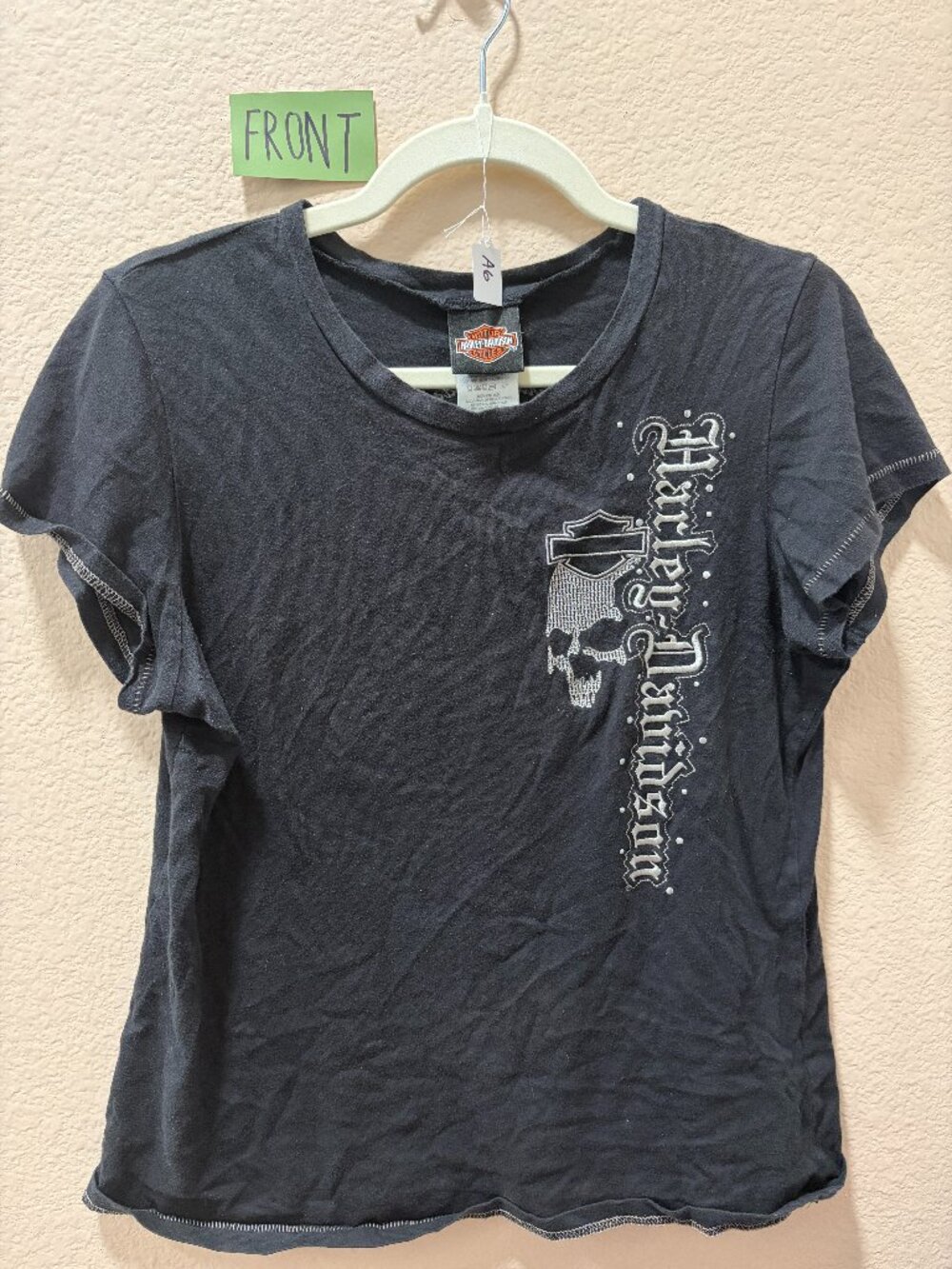 [HARLEY-DAVIDSON] Black V-Neck - Medium